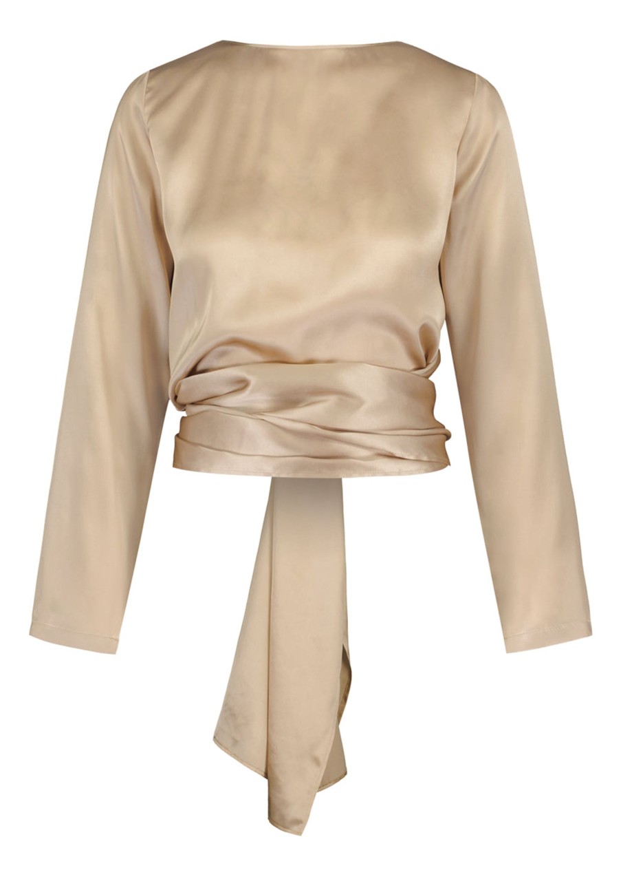 Tops & Blouses Katri Niskanen | Ariel Silk Blouse, Champagne