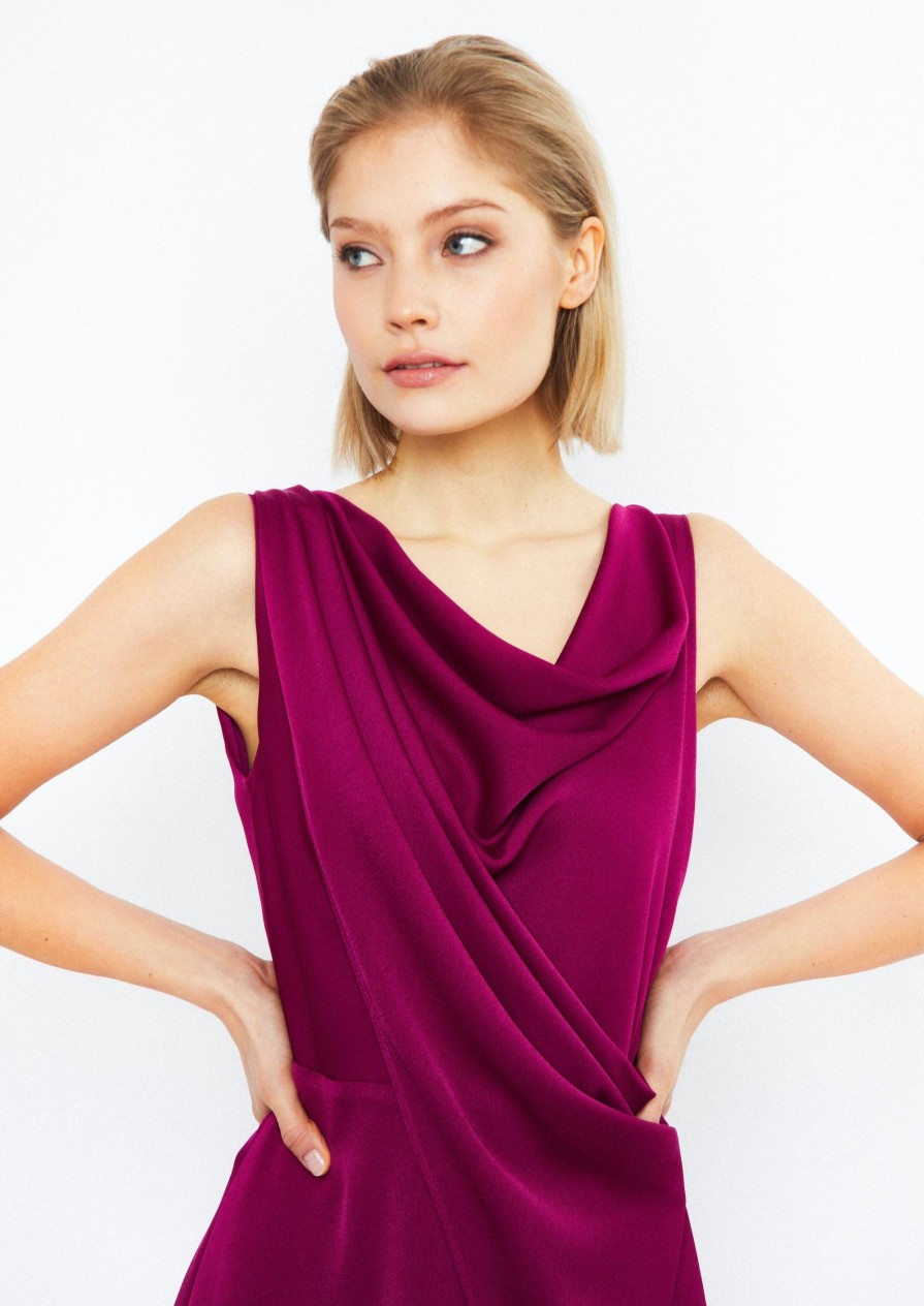 Dresses Katri Niskanen | Viola Evening Dress, Deep Fuchsia