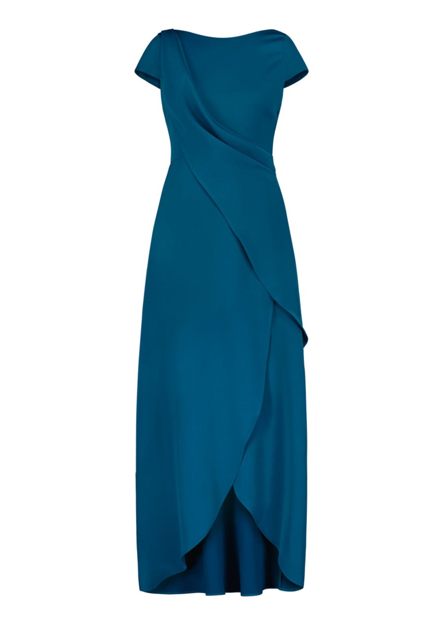 Dresses Katri Niskanen | Anna Evening Dress, Dark Turquoise